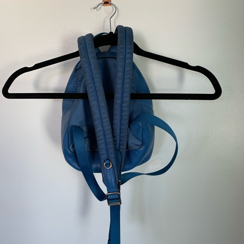 Authentic Coach Blue Pebbled Leather Mini Charlie Backpack - Picture 12 of 12